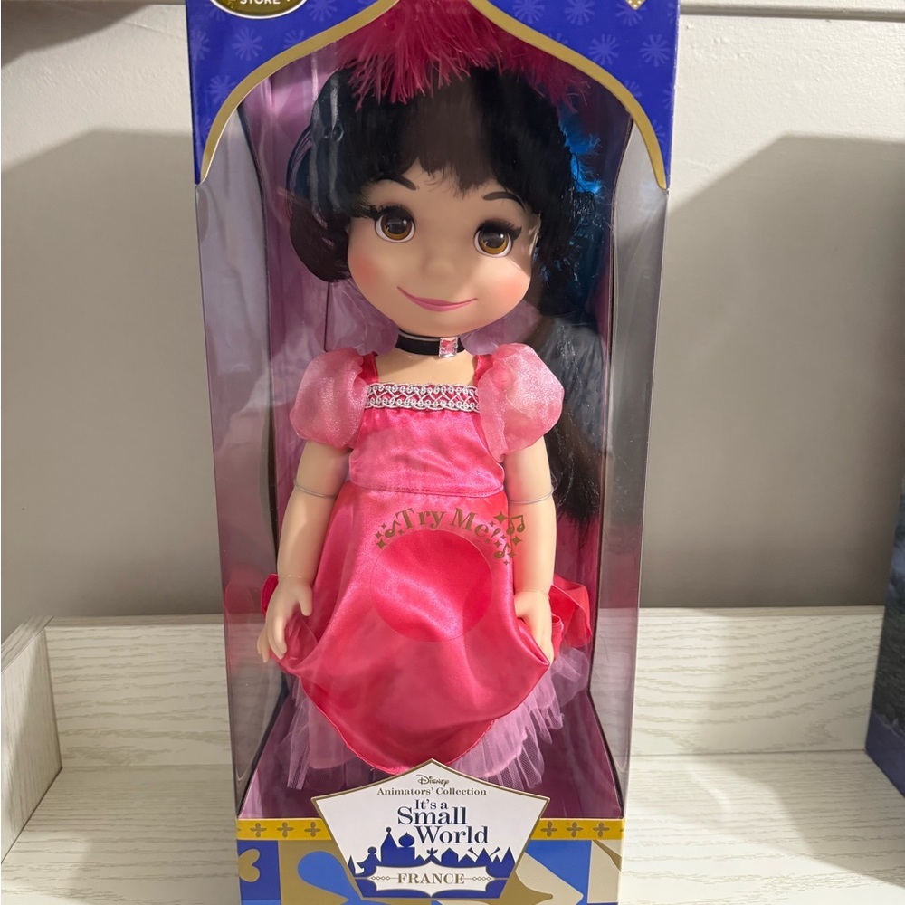 Disney Small World Doll in Vibrant Pink Dress